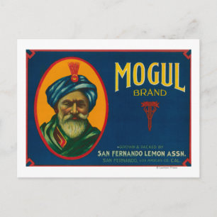Mogul Lemon LabelSan Fernando, CA Briefkaart