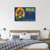 Mogul Lemon LabelSan Fernando, CA Canvas Afdruk (Insitu (Slaapkamer))