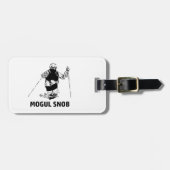 Mogul-ski-snob Bagagelabel (Voorkant horizontaal)