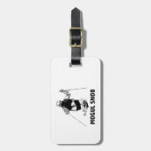 Mogul Skiing Snob Bagagelabel (Voorkant verticaal)