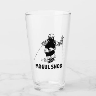 Mogul Skiing Snob Glas