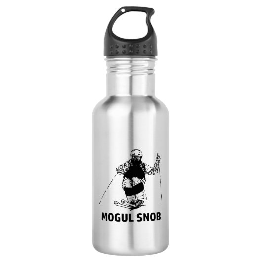Mogul Skiing Snob Waterfles (Voorkant)
