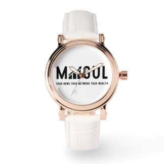 MOGUL WATCH dames roos goud Horloge