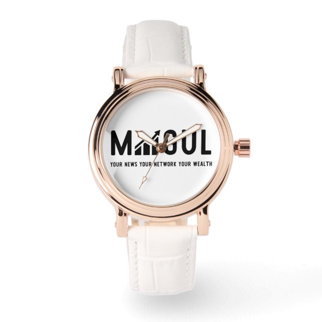 MOGUL WATCH dames roos goud Horloge (Voorkant)