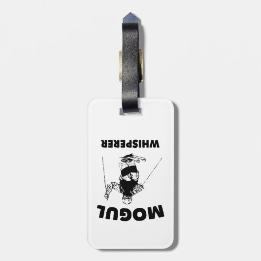 Mogul Whisperer Bagagelabel (Achterkant verticaal)