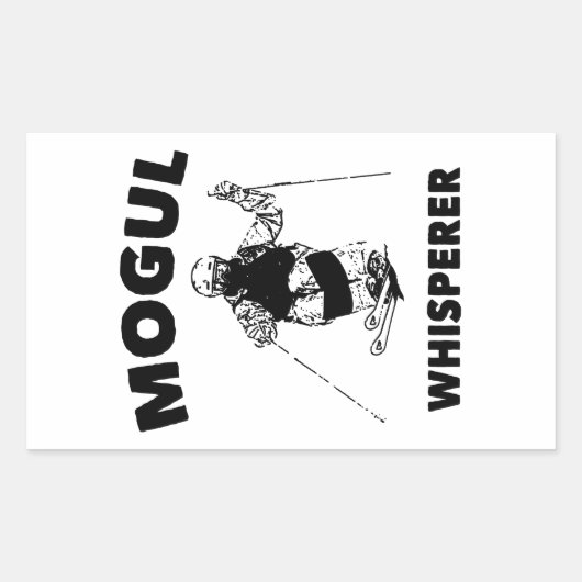 Mogul Whisperer Rechthoekige Sticker (Voorkant)