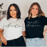 MOH Cute Script Bachelorette/Bridal Party T-shirt<br><div class="desc">We voegen altijd dagelijks nieuwe design toe!</div>