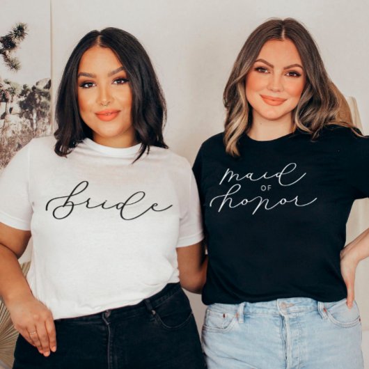 MOH Cute Script Bachelorette/Bridal Party T-shirt