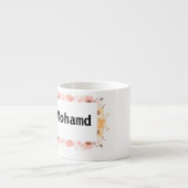 Mohamd .print jouw naam op beker espresso kop (Voorkant)