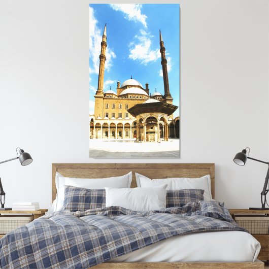 Mohamed Ali Mosque Canvas Afdruk (Insitu (Slaapkamer))