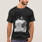 mohamed ali , zweeft als een botervlieg die als ee t-shirt (Voorkant)
