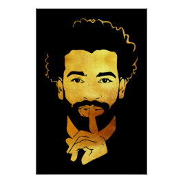 Mohamed Salah, de Egyptische Koning van het Voetba Perfect Poster
