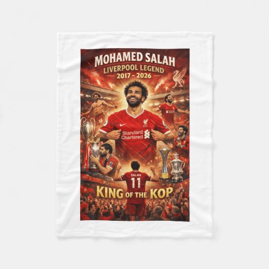 Mohamed Salah Fleece Deken (Voorkant)