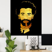 Mohamed Salah, het voetbal van de Egyptische konin Poster (Thuiskantoor)