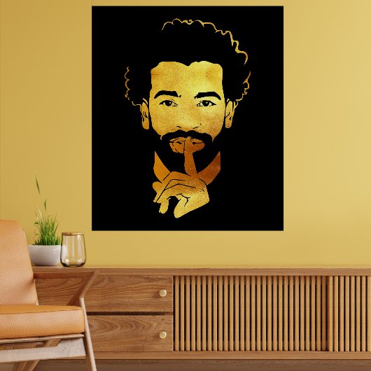 Mohamed Salah, het voetbal van de Egyptische konin Poster (Woonkamer 2)
