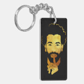 Mohamed Salah, het voetbal van de Egyptische konin Sleutelhanger (Voorkant Links)