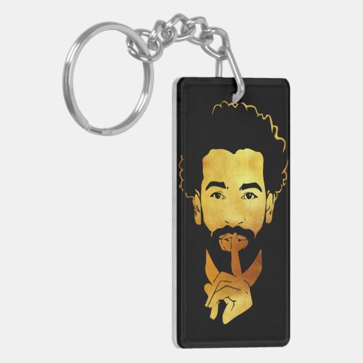 Mohamed Salah, het voetbal van de Egyptische konin Sleutelhanger (Voorkant Links)