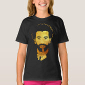 Mohamed Salah, het voetbal van de Egyptische konin T-shirt (Voorkant)