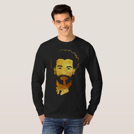 Mohamed Salah, het voetbal van de Egyptische konin T-shirt (Voorkant volledig)