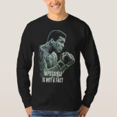 Mohammad Ali - Voer uw tekst in T-shirt (Voorkant)