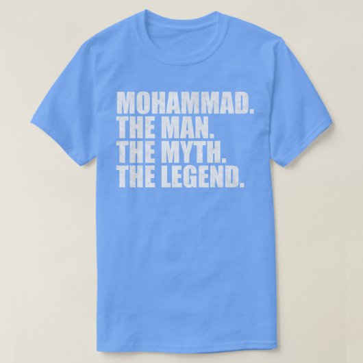 MohammadMohammad Naam Mohammad Voornaam T-shirt (Design voorkant)