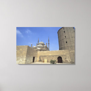 Mohammed Ali-moskee bij de Citadel van Caïro, Canvas Afdruk
