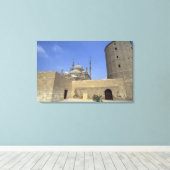 Mohammed Ali-moskee bij de Citadel van Caïro, Canvas Afdruk (Insitu (Houten vloer))
