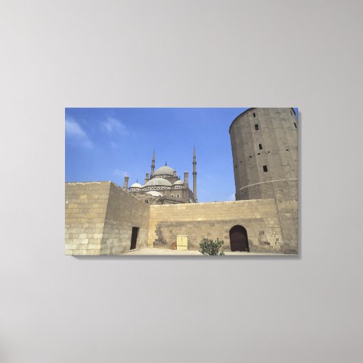 Mohammed Ali-moskee bij de Citadel van Caïro, Canvas Afdruk (Voorkant)