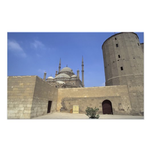 Mohammed Ali-moskee bij de Citadel van Caïro, Foto Afdruk (Voorkant)