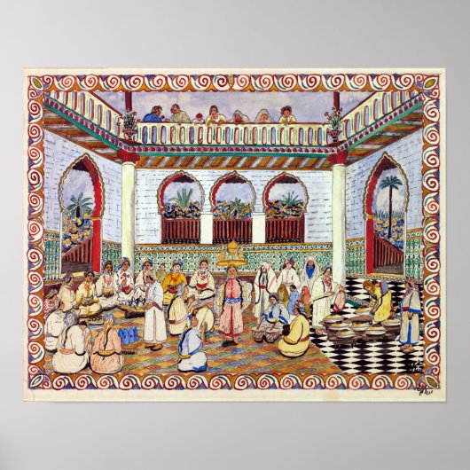 Mohammed Ben Ali Rbati Festival Scene Poster (Voorkant)