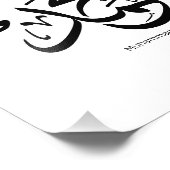 Mohammed in het arabisch, de naam Muhammad calligr Foto Afdruk (Hoek)