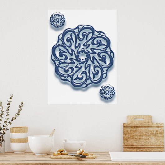 Mohammed (pbuh) kalligrafie.. poster (Keuken)