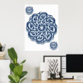 Mohammed (pbuh) kalligrafie.. poster (Thuiskantoor)