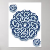 Mohammed (pbuh) kalligrafie.. poster (Voorkant)