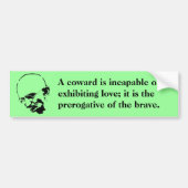 Mohandas Gandhi Quote Bumpersticker (Voorkant)