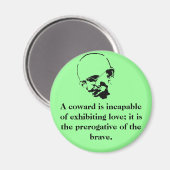 Mohandas Gandhi Quote Magneet (Voorkant / Achterkant)