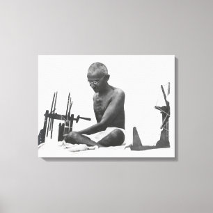 Mohandas Karamchand Gandhi Canvas Afdruk