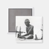 Mohandas Karamchand Gandhi Magneet (Voorkant / Achterkant)
