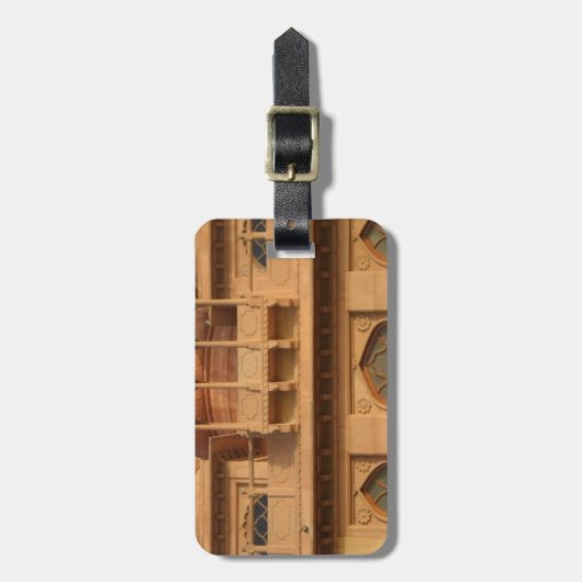 Mohatta Palace Museum: iconisch ontwerp Bagagelabel (Voorkant verticaal)