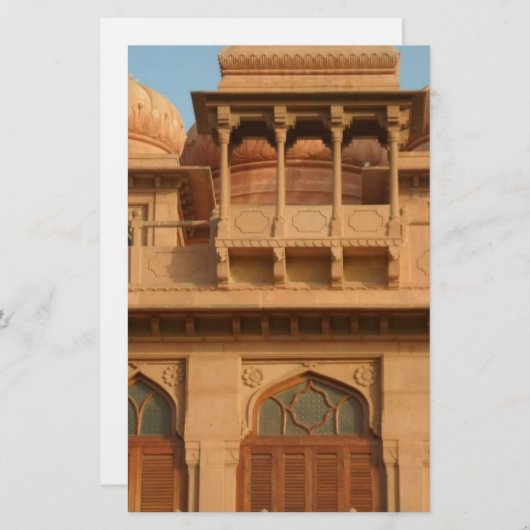 Mohatta Palace Museum: iconisch ontwerp Briefpapier (Voorkant / Achterkant)