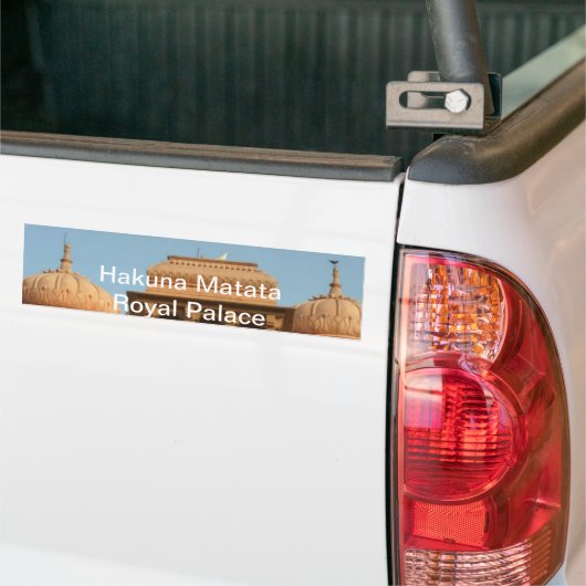 Mohatta Palace Museum: iconisch ontwerp Bumpersticker (Op Truck)