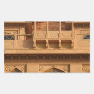 Mohatta Palace Museum: iconisch ontwerp Rechthoekige Sticker