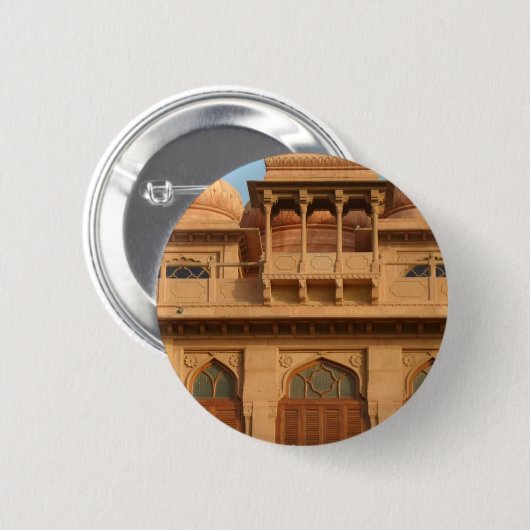Mohatta Palace Museum: iconisch ontwerp Ronde Button 5,7 Cm (Voorkant /achterkant)