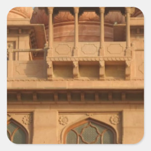 Mohatta Palace Museum: iconisch ontwerp Vierkante Sticker