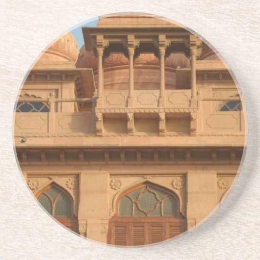 Mohatta Palace Museum: iconisch ontwerp Zandsteen Onderzetter (Voorkant)