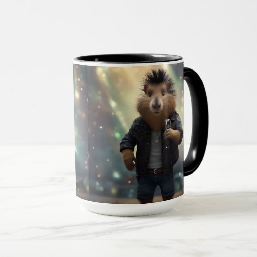 "Mohawk Capybara: Rockin' the River!" Mok (Voorkant rechts)