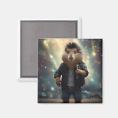 Mohawk Capybara Rockstar Magneet (Voorkant / Achterkant)