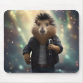 "Mohawk Capybara: Rockt de Rivier!" Muismat (Voorkant)