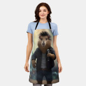 "Mohawk Capybara: Rockt de Rivier!" Schort (Gedragen)