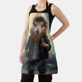 "Mohawk Capybara: Rockt de Rivier!" Schort (Insitu)